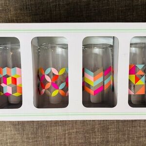 Paper Source Geometric Patterned Glass Set